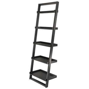 Winsome Wood Bailey Leaning Shelf 5-Tier - All