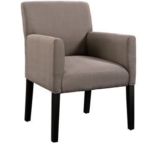 Modway Chloe Wood Armchair in Gray - All