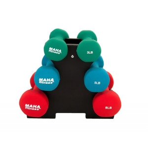 Maha Dumbbell Set With Stand 32 Lbs - All