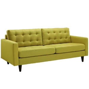 Modway Empress Upholstered Sofa in Wheatgrass - All
