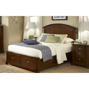 Legacy Impressions Panel Bed With Storage Footboard In Classic Clear Cherry - All