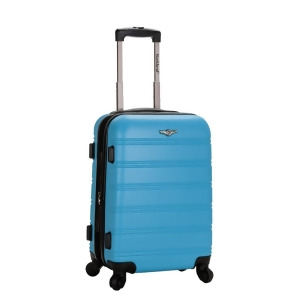 Rockland Turquoise Melbourne 20 Expandable Abs Carry On - All