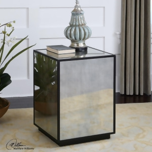 Uttermost Matty Mirrored Side Table - All