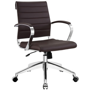 Modway Jive Mid Back Office Chair in Brown - All
