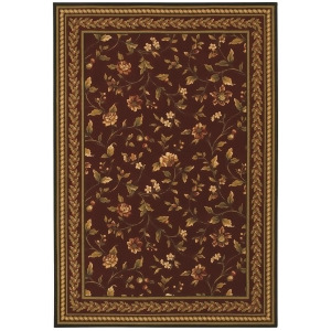 Couristan Royal Luxury Winslow Rug In Bordeaux - All