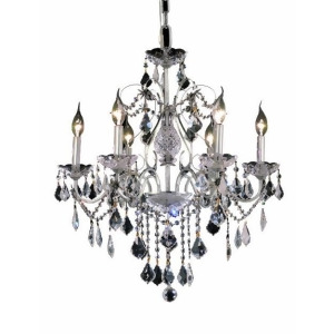 Lighting By Pecaso Christiane Collection Hanging Fixture D24in H21in Lt 6 Chrome - All