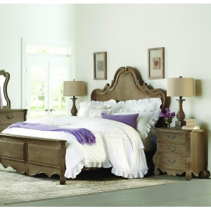 Homelegance Chrysanthe 2 Piece Panel Bedroom Set in Oak - All