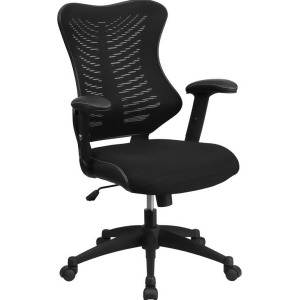 Flash Furniture High Back Black Mesh Chair With Nylon Base - All