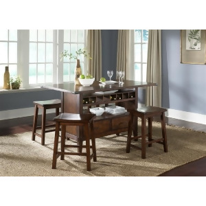 Liberty Furniture Cabin Fever 5 Piece Set in Bistro Brown Finish - All
