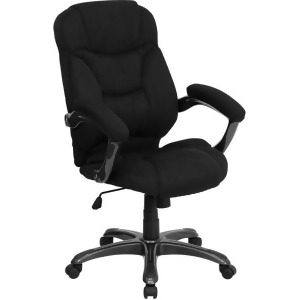 Flash Furniture High Back Black Microfiber Upholstered Contemporary Office Chair - All