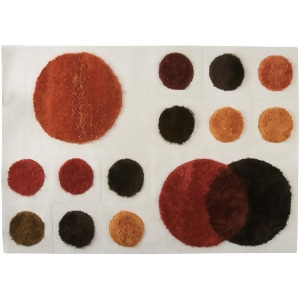 Mat The Basics Planet Rug In Red/Orange/Brown - All
