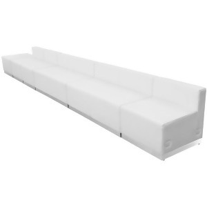 Flash Furniture Zb-803-490-set-wh-gg Hercules Alon Series White Leather Receptio - All