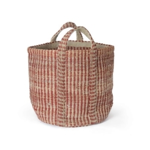 Go Home Red And Natural Hemp Basket - All