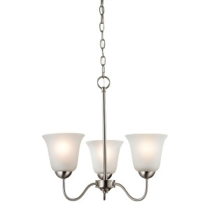 Cornerstone Conway 1203Ch/20 3 Light Chandelier in Brushed Nickel - All
