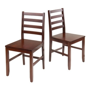 Winsome Wood Hamilton 2-Pc Ladder Back Chair - All