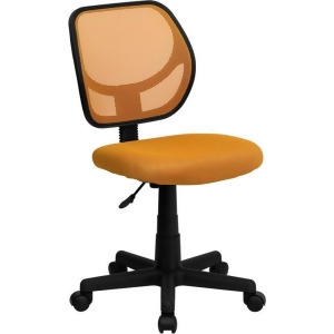 Flash Furniture Mid-Back Orange Mesh Task Chair Computer Chair Wa-3074-or-gg - All