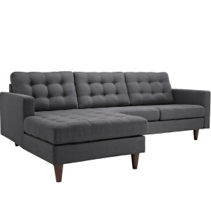 Modway Empress Left-Arm Sectional Sofa In Gray - All