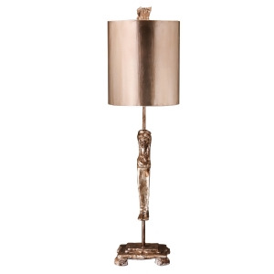 Flambeau Caryatid Silver Table Lamp - All