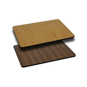 Flash Furniture 24 X 30 Rectangular Table Top With Natural Or Walnut Reversibl - All