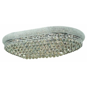 Lighting By Pecaso Adele Collection Flush Mount Oval L40in W24in H12in Lt 24 Chr - All