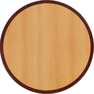 Flash Furniture 36 Round Two-Tone Resin Cherry And Mahogany Table Top - All