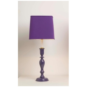 Yessica's Collection Purple Lamp With Purple Square Shade - All