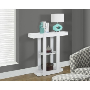 Monarch Specialties White Hall Console Accent Table I 2455 - All