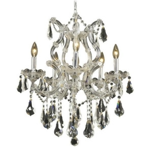 Lighting By Pecaso Karla Collection Hanging Fixture D20in H25in Lt 5 1 Chrome Fi - All