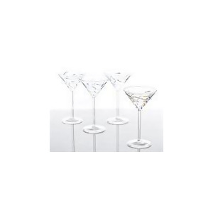 Abigails Confetti Martini Glasses In Blue Set of 4 - All