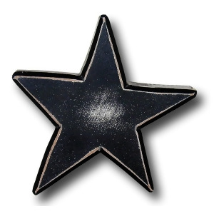 One World Distressed Star Black Wooden Drawer Pulls Set of 2 - All