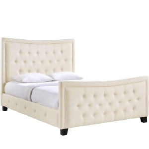 Modway Claire Queen Bed Frame In Ivory - All