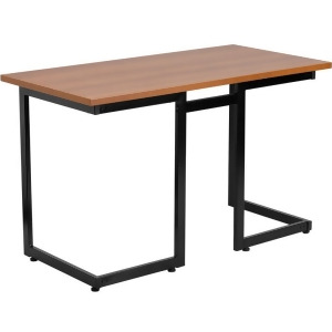 Flash Furniture Cherry Computer Desk w/ Black Frame Nan-jn-2811-gg - All