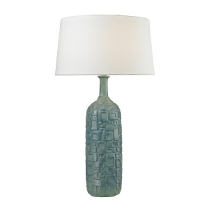 Dimond Lighting 35 Cubist Ceramic Bottle Lamp In Blue - All
