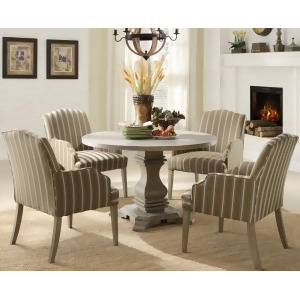 Homelegance Euro Casual 5 Piece Round Pedestal Dining Room Set - All