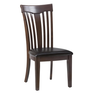 Jofran 836-947Kd Contoured Slat Back Side Chair w/Upholstered Seat Set of 2 - All