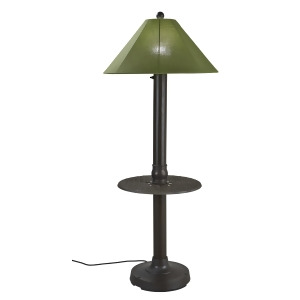Patio Living Catalina Table Floor Lamp 65697 with 3 bronze body and spectrum ci - All