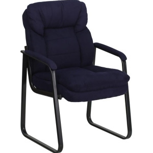 Flash Furniture Navy Microfiber Executive Side Chair w/ Sled Base Go-1156-nvy- - All