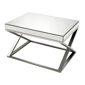 Sterling Industries 114-41 Klein-Mirror Stainless Steel Coffee Table - All
