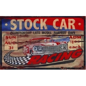 Red Horse Stock Car Racing Sign - All