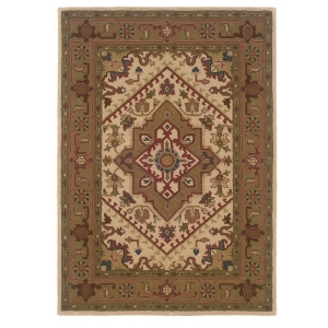 Linon Trio Traditional Rug In Ivory And Gold 1'10 X 2'10 - All