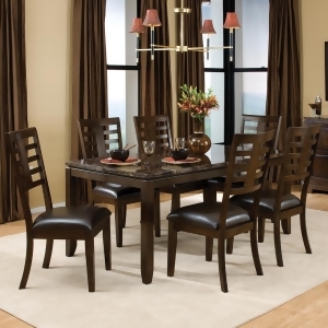 Standard Furniture Bella 7 Piece Dining Room Set w/ Faux Marble Top - All