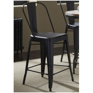 Liberty Furniture Vintage Bow Back Counter Chair in Black - All
