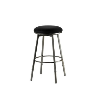 Hillsdale Sanders Adjustable Backless 24-30 Inch Barstool in Pewter - All