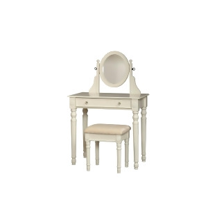 Lorraine Vanity Set-White - All