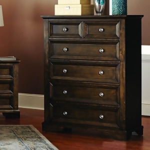 Homelegance Eunice 6 Drawer Chest in Espresso - All
