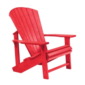 C.r. Plastics Adirondack Chair In Red - All