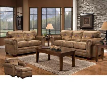 American Furniture Wild Horses 4 Piece Living Room Set 