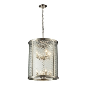 Elk Lighting Chandler Collection 8 Light Pendant In Polished Nickel 31463/8 - All