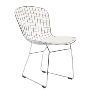 Modway Cad Dining Side Chair in White - All