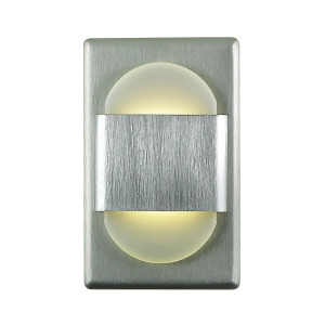 Alico Ez Step Recessed Wall Light C/w Driver. White Opal Acrylic Diffuser / Brus - All